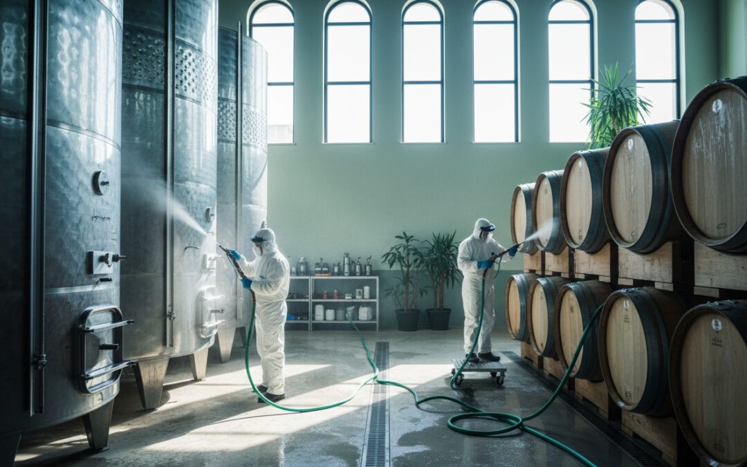 Sostenibilità nella sanificazione delle cantine vinicole: metodi eco-friendly per una produzione responsabile